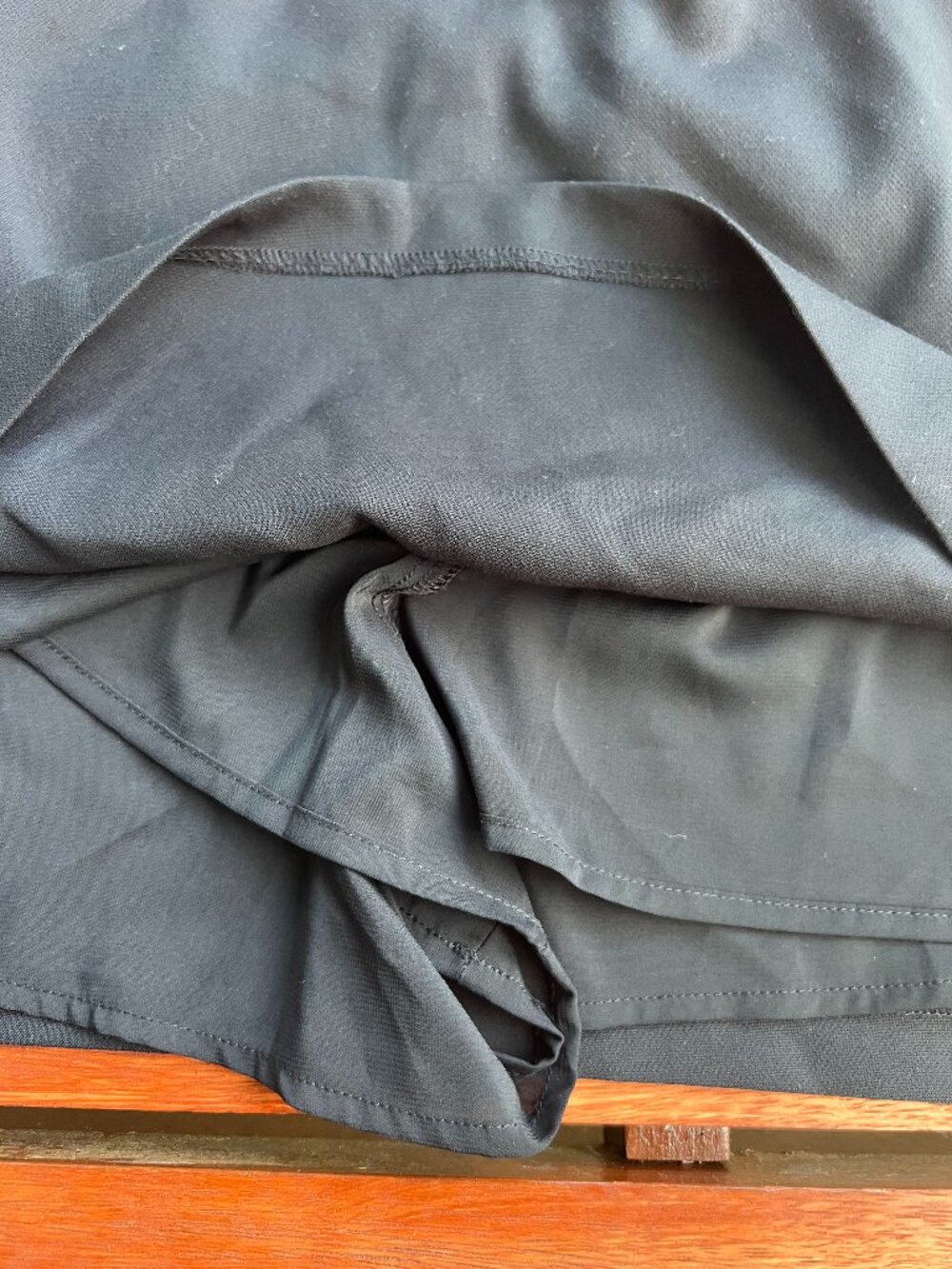 Abercrombie and Fitch love curves black lined mini skirt ultra high rise LG